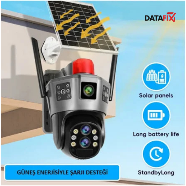 Solar Kamera - Güneş Enerjili - Sim Kartlı Kamera
